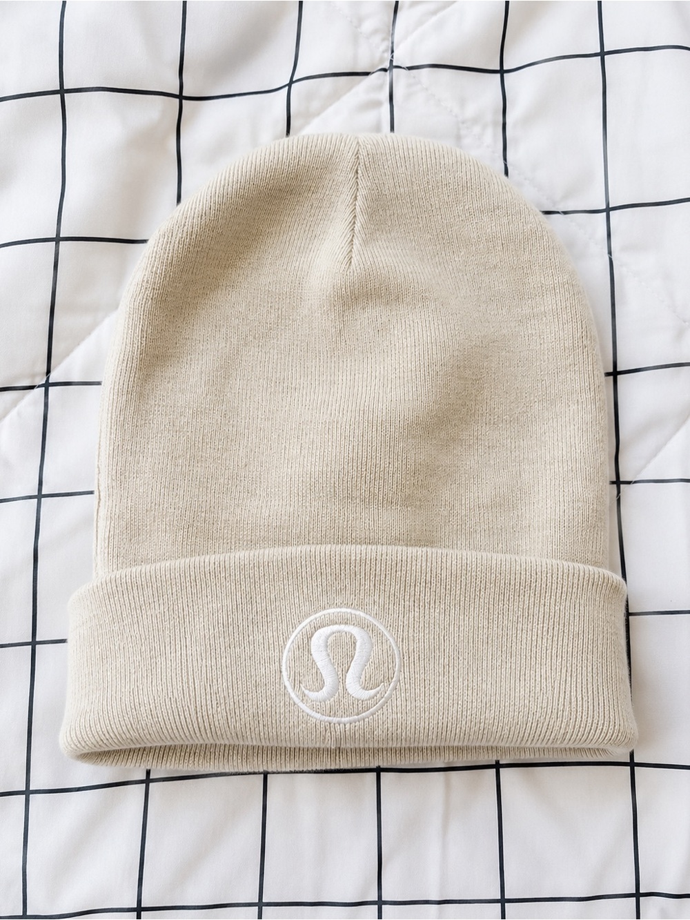 Lululemon Cream Knit Beanie Hat | Small/Medium | Like New